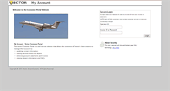 Desktop Screenshot of myaccount.vector-us.com